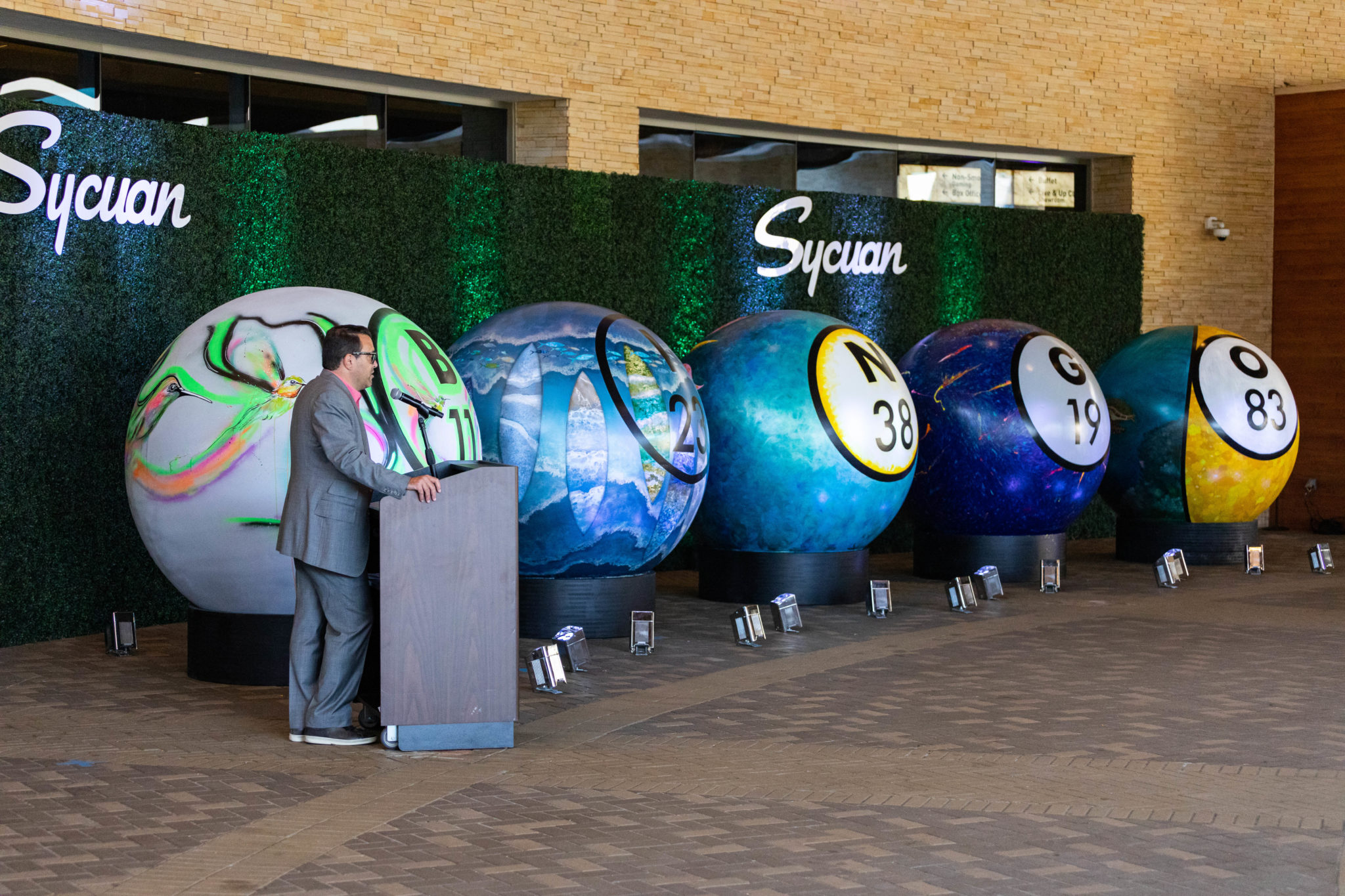 Sycuan Unveils Giant Bingo Ball Art Installation Sycuan Casino Resort