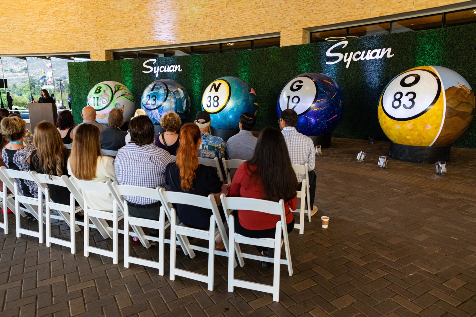 Sycuan Unveils Giant Bingo Ball Art Installation Sycuan Casino Resort