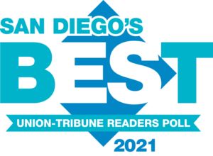 Voted San Diego's Best by Union Tribune Readers in 2021!