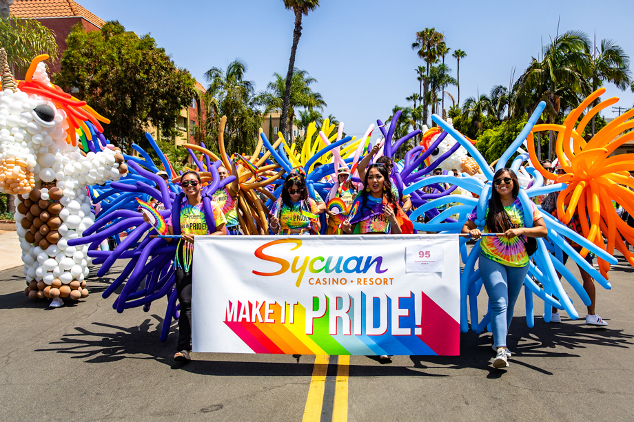 Sycuan Casino Resort participating in the San Diego Pride Parade