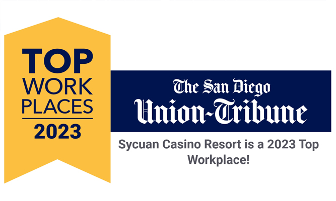 Sycuan Casino Resort is a 2023 Top Workplace!
