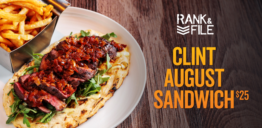 Clint August Sandwich at Rank & File Sycuan Casino Resort